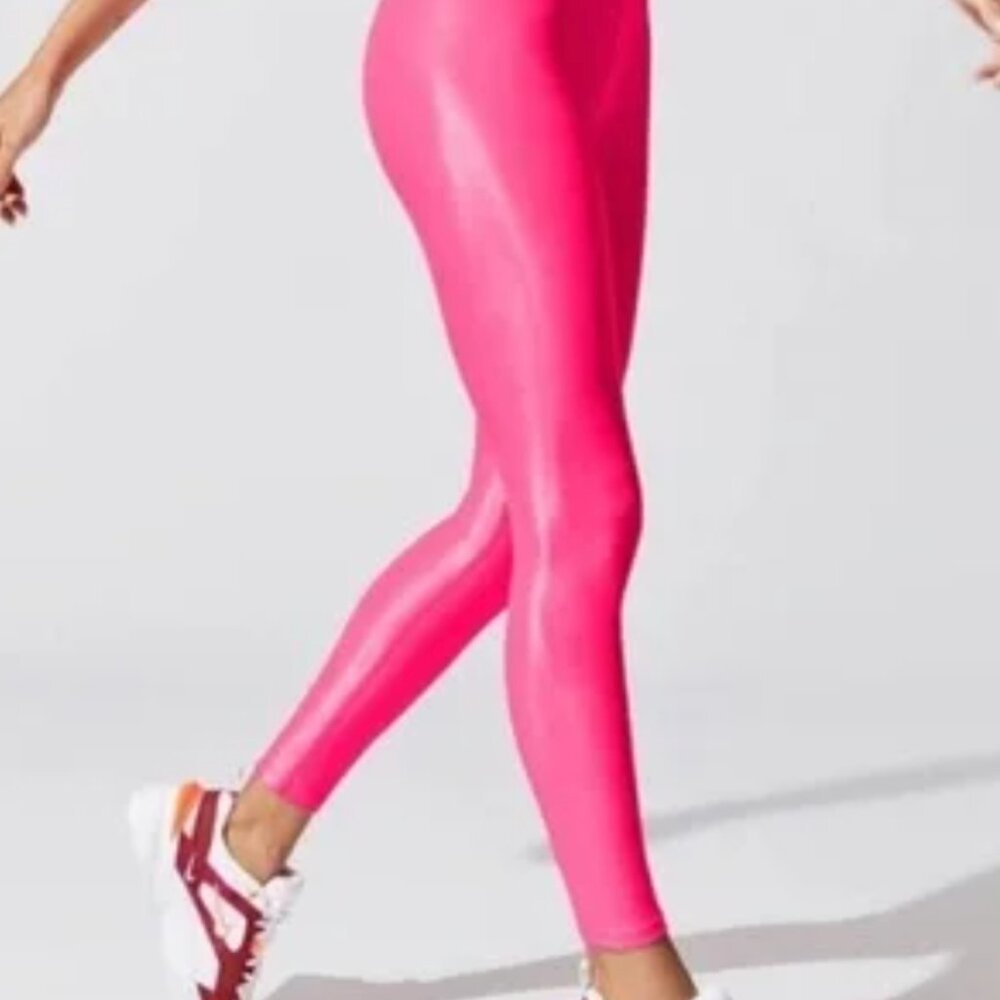 NWT Carbon38 Takara Shine Hot Pink High Rise, Full Length Leggings size XS